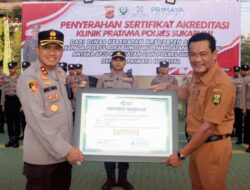 Kapolres Sukabumi Pimpin Penyerahan Sertifikat Akreditasi Klinik dan MOU dengan Primaya Hospital