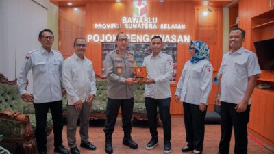 Kapolda Sumsel Kunjungi Bawaslu dalam Rangka Mendukung Pemilu 2024