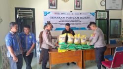 POLSEK AIR SUGIHAN GELAR GERAKAN PANGAN MURAH, 3.000 KG BERAS SPHP TERJUAL