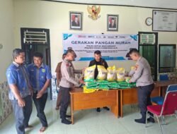 POLSEK AIR SUGIHAN GELAR GERAKAN PANGAN MURAH, 3.000 KG BERAS SPHP TERJUAL