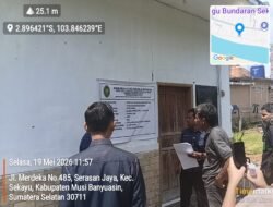 AJ-PENA Turun Lapangan Awasi Proyek di Pengadilan Negeri Sekayu, Dorong Transparansi Penggunaan Anggaran Negara.