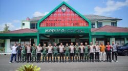 Kepala kepolisian resor (Kapolres) OKI AKBP Eko Rubiyanto SH.SIK bersilaturahmi ke Kodim 0402/OKI,Perkuat Sinergitas TNI-Polri